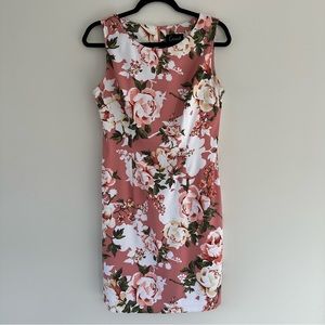 Connected Apparel Women's Floral Dress Sleeveless Midi Dress Size 8